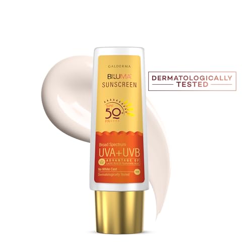 Image of Bi-Luma Sunscreen| Spf 50+ & Pa++++|Brightening & Hydrating Sunscreen|Dermatologically Tested|Uva,Uvb,Visible Light, Blue Light & Pollution |Oily, Dry, Sensitive & Combination Skin| 50Ml