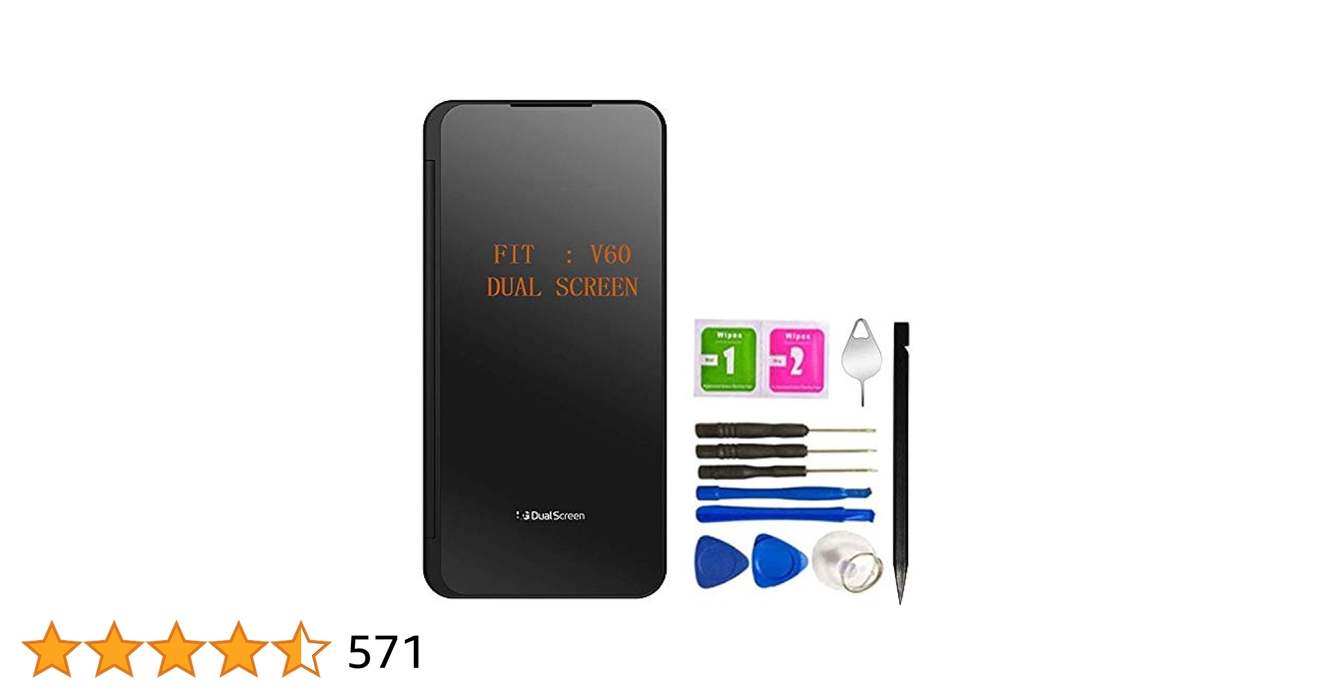 Amazon.com: V60 ThinQ Dual Screen Glass Replacement with Pre