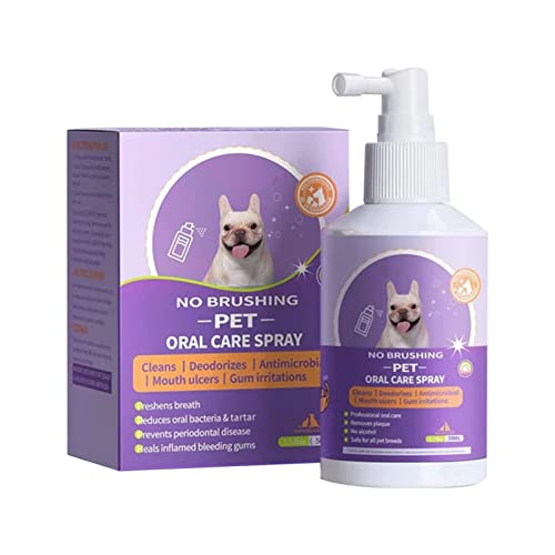 Purificador de hálito para cães | Desinfetante para o hálito de animais de estimação em spray para l