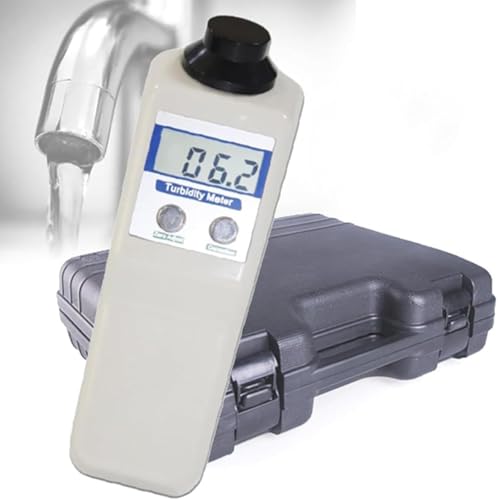 Erxewim Portable Turbidity Meter for Water Quality Testing, 0.1 Accuracy Lab Analyzer, Ideal for Water Treatment & Wine Industry, 90° Scattered Light Technology (20B)
