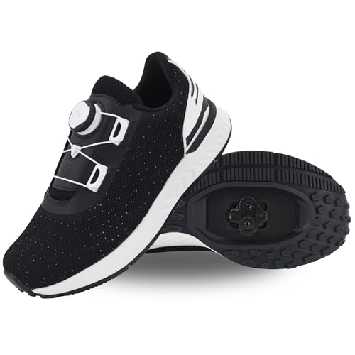Image of Tommaso Women's Cycling Shoes with Pre-Installed SPD Cleats - Easy to Walk-in Ventilated SPD Cycling Shoes for Women's Spin Classes and Indoor Bikes - Comfortable on Foot and Toebox.