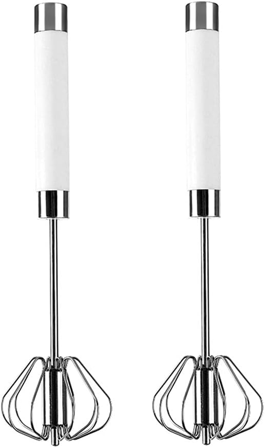 Whisks for Cooking Mini Whisk Stainless Steel Semi-automatic Hand Push Whisks 10”Ballon Wire Whisk Kitchen for Cooking Blending Whisking Beating and Stirring, 3 Packs Whisking Whisk (Size : 2Packs