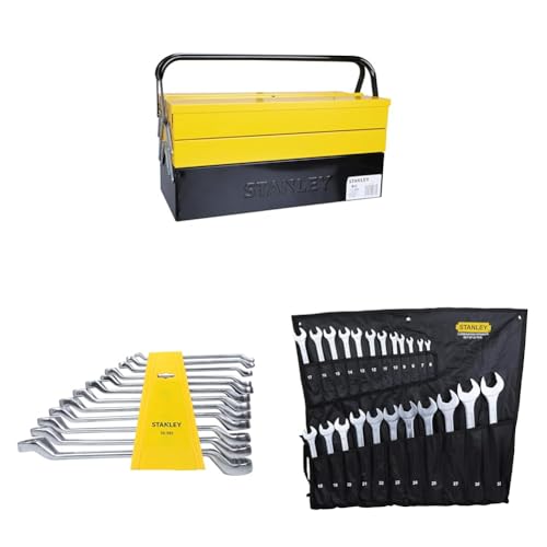 Image of STANLEY 1-94-738 18'' 460 mm Cantilever Tool Box with 5 Trays & Double Handles for Easy & Convenient