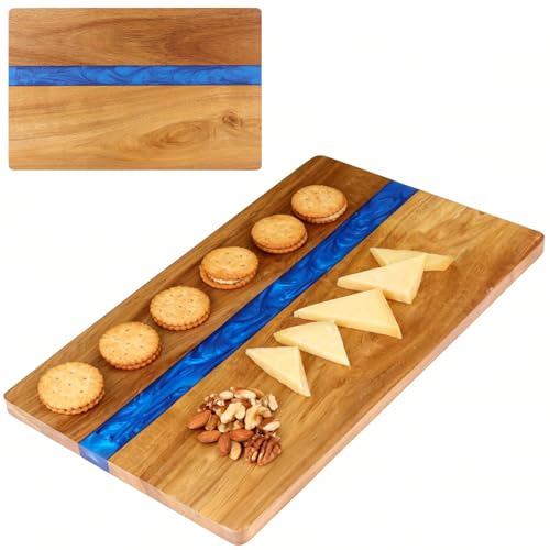 Tabla de cortar rectangular de resina azul 39.5x28 cm miniatura 2