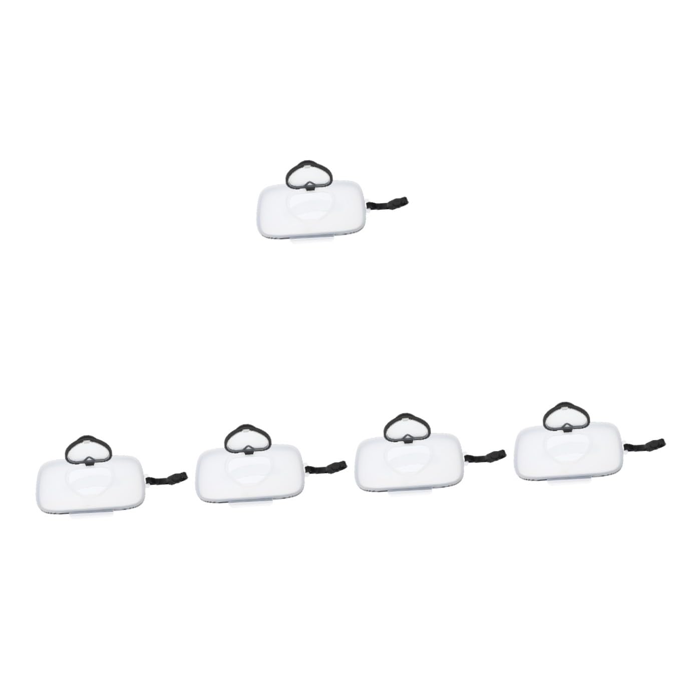 IMIKEYA Distributeur Portable De Lingettes 5 Pièces Pour Salle De Bain Porte-lingettes Pour Bébé Boîte À Lingettes Étui De Voyage