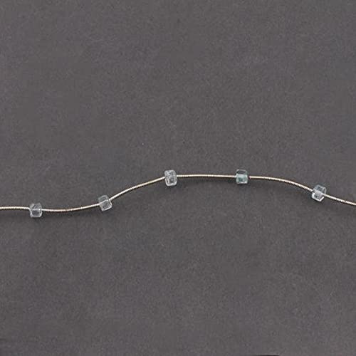 Aigue-marine perles heishi facettées 5mm composant bijou fil rondelles SB3445