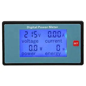 Electric Quantity Meter AC Power Meter Voltage Meter, Power Meter, for Lab(20A English version, Transl)