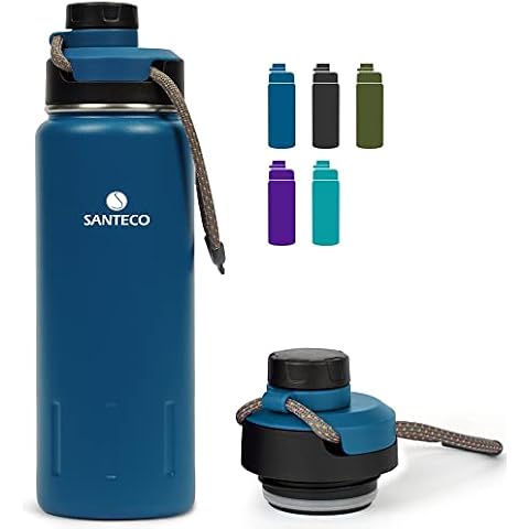 SANTECO Trinkflasche Edelstahl isoliert 500ML Cover