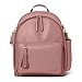 Skip Hop Diaper Bag Backpack: Greenwich Multi-Function Baby Travel Bag with Changing Pad and Stroller Straps, Vegan Leather, Dusty Rose
