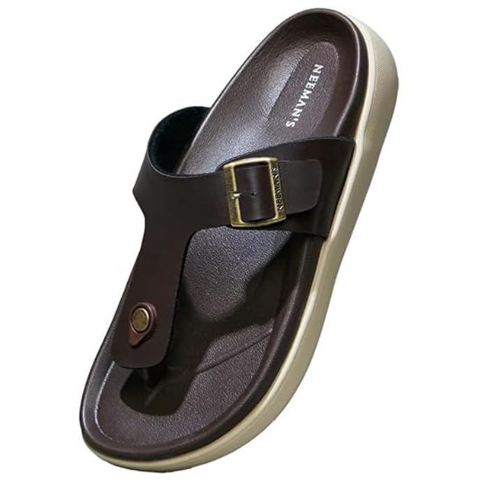 Image of Neeman's PureWhoosh Breeze Sandals for Men | Waterproof Chappal | Casual Slippers with Ergonomic Arch Support & Anti Skid EVA Sole | Adjustable Strap | Lightweight Monsoon Floaters for Beach & Outdoor Wear