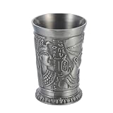 Toyvian Vintage Weinkelch aus Zinklegierung mit Retro Design Verschleißfest und Langlebig Stilvolle Wein Deko für Elegante Heimdekoration im Antiken Ägyptischen Stil