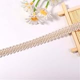 Cinta de encaje de poliéster de 2 metros de 12 mm, ribete de encaje, ribete decorativo, cinta decorativa, cinta de encaje, ribete de encaje, cinta de regalo, cinta de ganchillo, cinta de encaje para