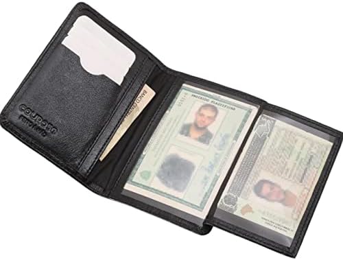 Carteira Slim Masculina Couro Legítimo Porta Cnh, Documento de Veiculo 187
