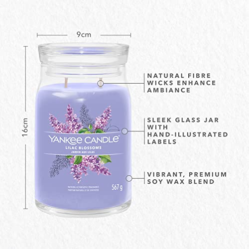 Yankee Candle Signature Scented Candle, Lilac Blossoms - Image 4