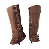 【Ajuste universal】: Las polainas Pirate Leg Poiters están diseñadas en un formato de talla universal que se adapta a todos los tamaños de pie, con una longitud de 40 cm/15,75 pulgadas.