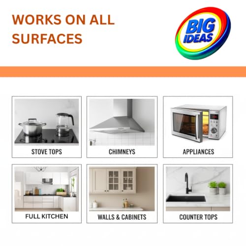 Image of Kitchen Cleaner Liquid- 1000 ML || Heavy Grease & Oil Stains || Makes 1000ml Spray || Gas Stove, Chimney, Tiles & Sink || Multipurpose Kitchen Degreaser Liquid|| 10X Power Formula - 60 sec