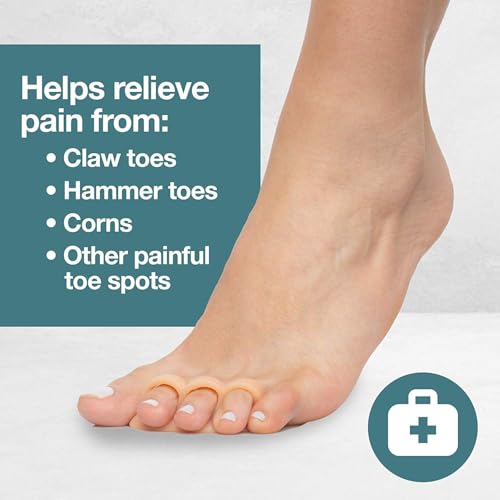 Image of Toe Separator for Feet Toe Spacers Correct Toes Yoga Silicone Hammer Toe Corrector for Women & Men Correct Toe Straighteners for Overlapping Toes (All Finger Toe Separator) (MAX)