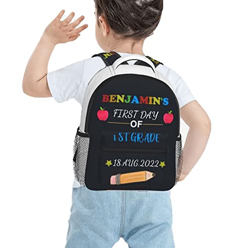 Mintao Sac à dos personnalisé avec nom d'enfant, cartables préscolaires personnalisés pour garçons Girs, cartables de voyage pour sac à dos de retour à l'école Cover