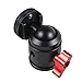 NovelGoal Tripod Head Standard 1/4 Inch Screw Interface Ballhead Adapter for Digital SLR Cameras Monitor Vlog Flash Light Microphone (Type A Dual Use)