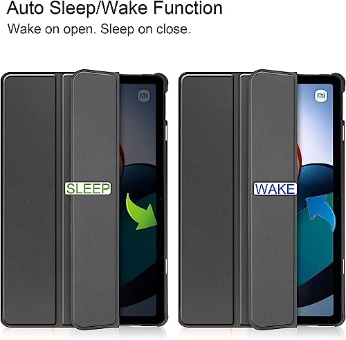 Maxgood Capa Smart Case Compatível Para Xiaomi Redmi Pad 6 10.6'' 2023-PRETO, Leve, PU de qualidad