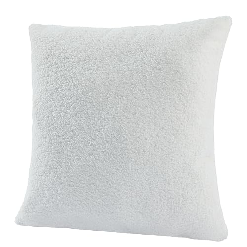 Image of Sofa Pillow Pack of 2 Throw Pillow Covers 15x15 inch for Sofa Living Room (Cream White)