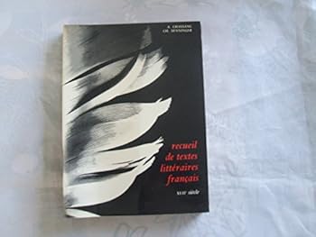 Hardcover Recueil de Textes Litteraires Francais, XIXe Siecle (French Edition) [French] Book