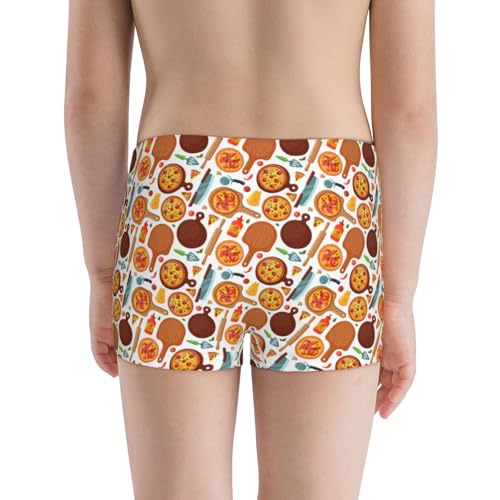 Boys' Cotton Boxer Brief Soft Underwear-Hot Fresh Pizza3