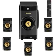 Bobtot Home Theater System Small 4" Subwoofer 200W 5.1/2.1 Channel Surround Sound System with ARC Optical Bluetooth Input