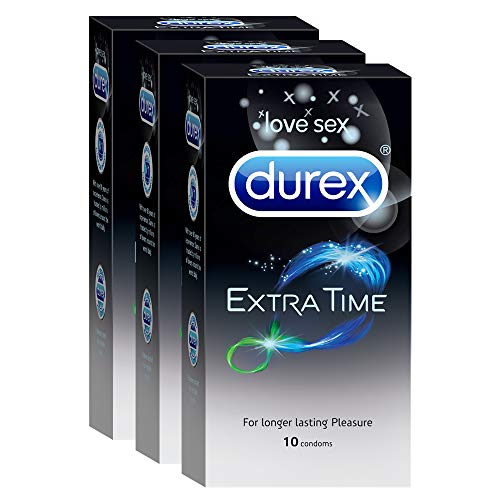 Image of Durex Condoms - 10 Count (Pack of 3, Extra Time) & Durex Mutual Climax Condoms - 10 Count (Pack of 3)