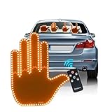 Yokqexz Car Finger Light with Remote, Middle Finger Lamp - Car Hand Gesture Light for Road Rage - Fun Car...
