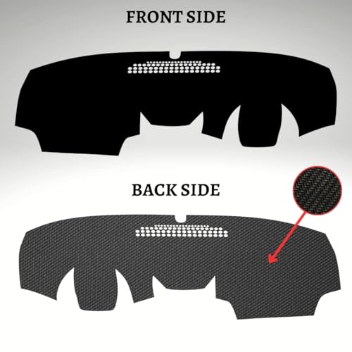 Image of Car Dashboard Cover Mat Compatible with Ford Ecosport 2013-2017 Waterproof, Dustproof, UV Resistant | All-Weather Protection with Mirror | Custom Fit (Balck)