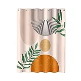 Función útil: la cortina de ducha de baño complementará cualquier baño, en casa, apartamento, hotel, caravana, dormitorio, ducha escolar, club deportivo, gimnasio y en cualquier otro lugar donde necesites una cortina de ducha