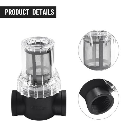 Image of Transparent Glass Water Pump Strainer Filter Screen For Garden Irrigation (1inch 80 Mesh), as picture show, O1BTS661C90G892TCW5D6K