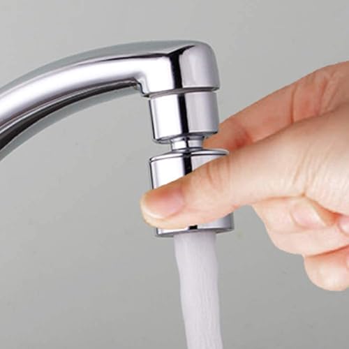 Miniatura 7 de Aireador de grifo giratorio para fregadero de 0.748 in, limitador de flujo de grifo, piezas de repuesto, aireador de fregadero para baño, cocina, 2