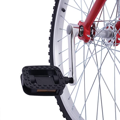 NATICRISI 24\" Wheel Unicycle with Alloy Rim,Wheel Outdoor Unicycle Adjustable Seat Exercise Bicycle Unicycle Outdoor Sports Fitness Exercise Red - Thumbnail 6