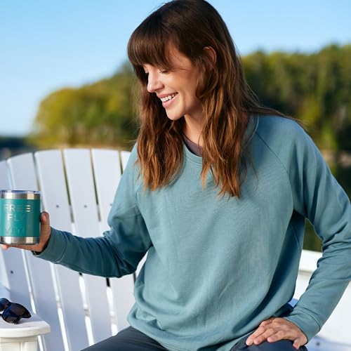 Free Fly Women's Fleece Crewneck Pullover - Bamboo Viscose Lightweight Fall Essentials, Long Sleeve Sweatshirts for Women4