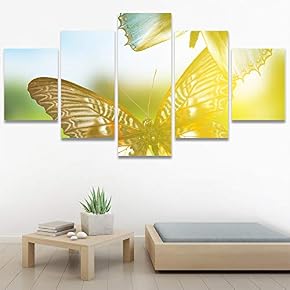 SIGNWIN 5 Panel Canvas Wall Art Modern Art...