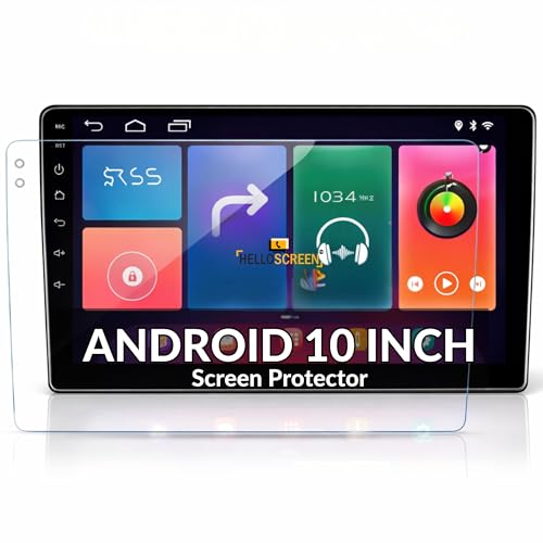 Image of Screen Protector for Android Car Stereo - 10 Inch Infotainment Touch Screen Guard | Anti Scratch HD Clear | Car Dashboard Accessories [Not Tempered Glass]