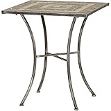 Siena Garden Tisch Felina, 64x64x71cm, Gestell: Stahl, pulverbeschichtet in silber-schwarz, Fläche:...