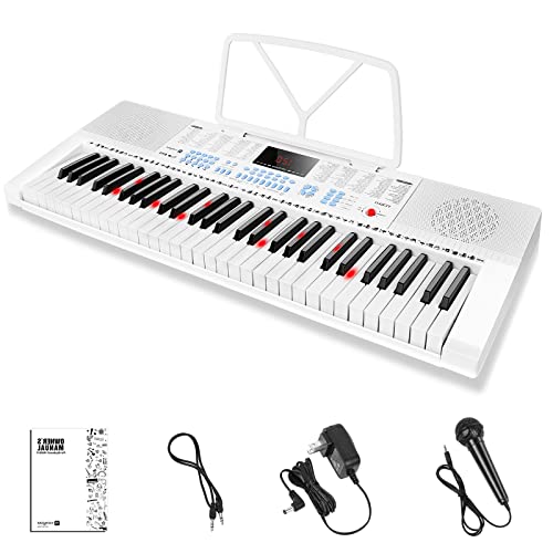 Vangoa Clavier De Piano 61 Touches, Synthetiseur Touche Lumineuse,Clavier électronique Piano Pour Debutant, 3 Modes D… - Les Beatles, Paul McCartney, John Lennon, RIngo Starr, George Harrison Vangoa Clavier De Piano 61 Touches, Synthetiseur Touche Lumineuse,Clavier électronique Piano Pour Debutant, 3 Modes D…
