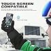 MCTi Waterproof Mens Ski Gloves Winter Warm 3M Thinsulate Snowboard Snowmobile Cold Weather Gloves Black Large