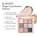 K'APEINE Nude Eyeshadow Palette, 9Colors Matte Shimmer Makeup Palette Neutral Pink Eye Shades High-Pigment Glitter Eyeshadow Makeup with Long-Wearing Formula for Women Daily, Wedding, Parties-LG3