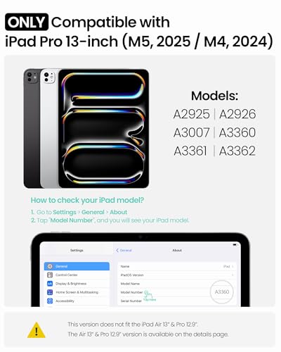 Image of Nillkin Rugged Detachable Keyboard Case with Trackpad for iPad Pro 13 inch