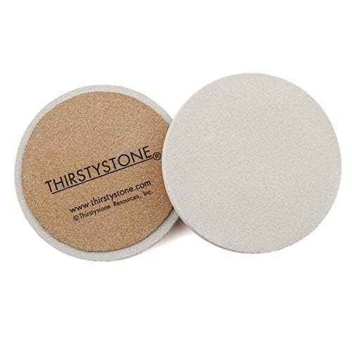 Thirstystone Natural Sandstone Coaster with Protective Cork Backing 4 Pack Eco-Friendly, Absorbent, Easily Wipes Clean by Thirstystone - Image 8