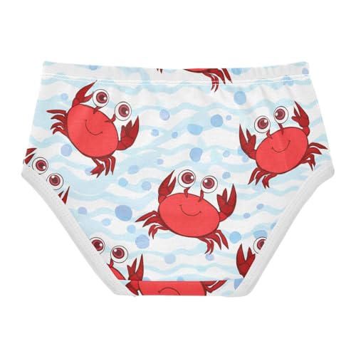 Girls Underwear Toddlers 2t Cotton Little Girl Panties Flower Briefs Girls Undies Cute Red Crabs Blue Stripes2