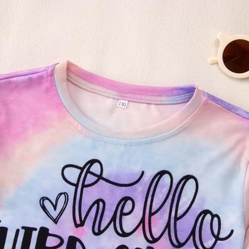 Image of MODNTOGA Kid Girl Boy First Day of School Shirt Back to School T-Shirt Hello Kindergarten 1st 2nd 3rd Grade Graphic Tee Tops