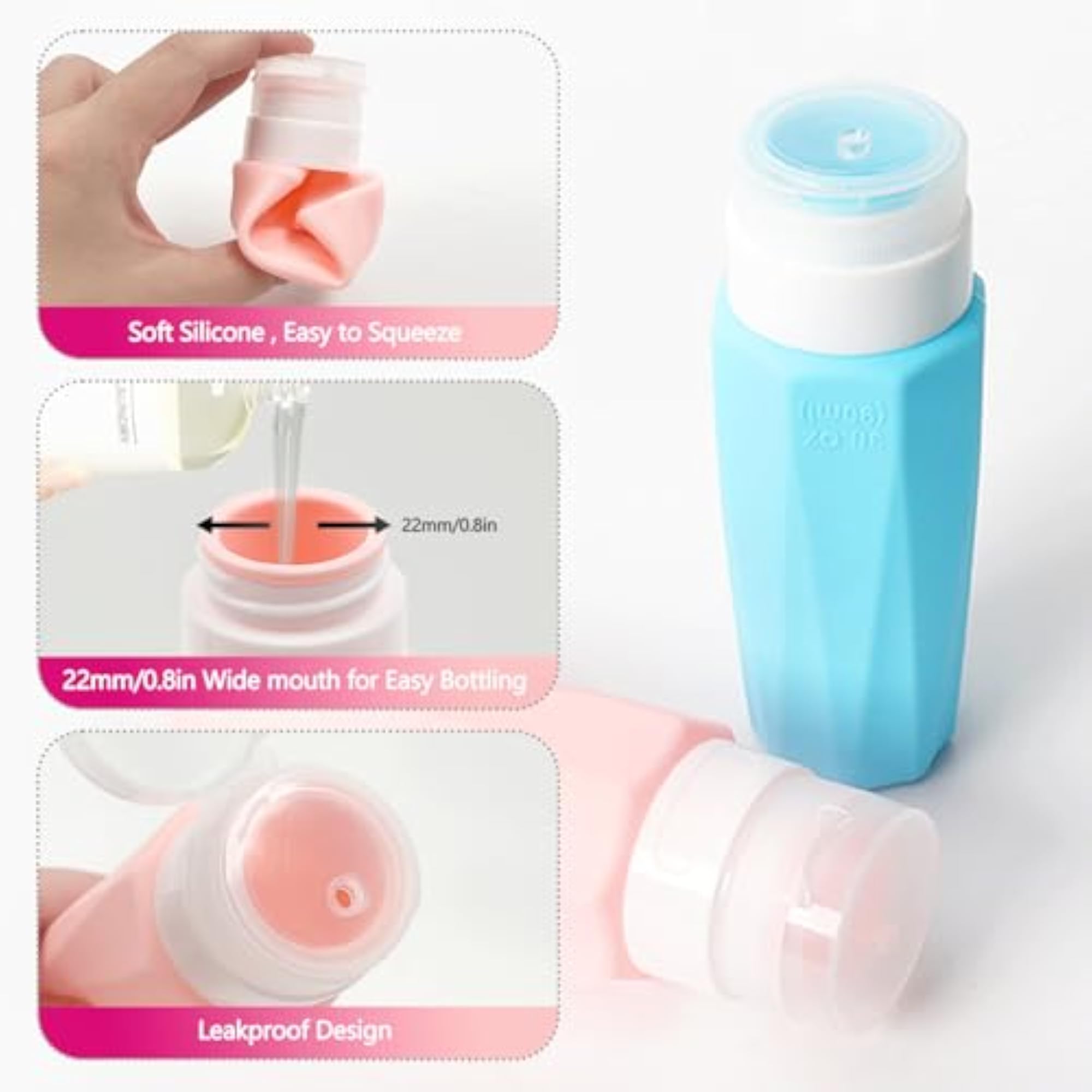 13-Piece Leak Proof Travel Bottle Set