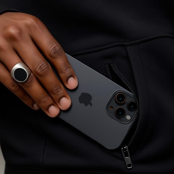 PowerCore Premium Cotton Blend Hoodie, Heavyweight 350 GSM, Athletic Fit, Snap-Front Hood, Hidden Zip Pocket - Image 4