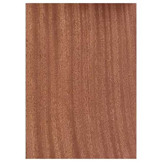Aibote Hojas de Restauración de Chapa de Madera de Palisandro de Sapeli Natural(Tamaño Total:26x250CM) para Estantes de Mesa de Vitrina de Altavoces Muebles de Cocina