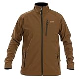 HART EGUR Chaqueta Softshell Cortavientos, Tejido Trilaminado con Forro Polar, Marrón (FR/ES, Letras, L, Regular, Regular)